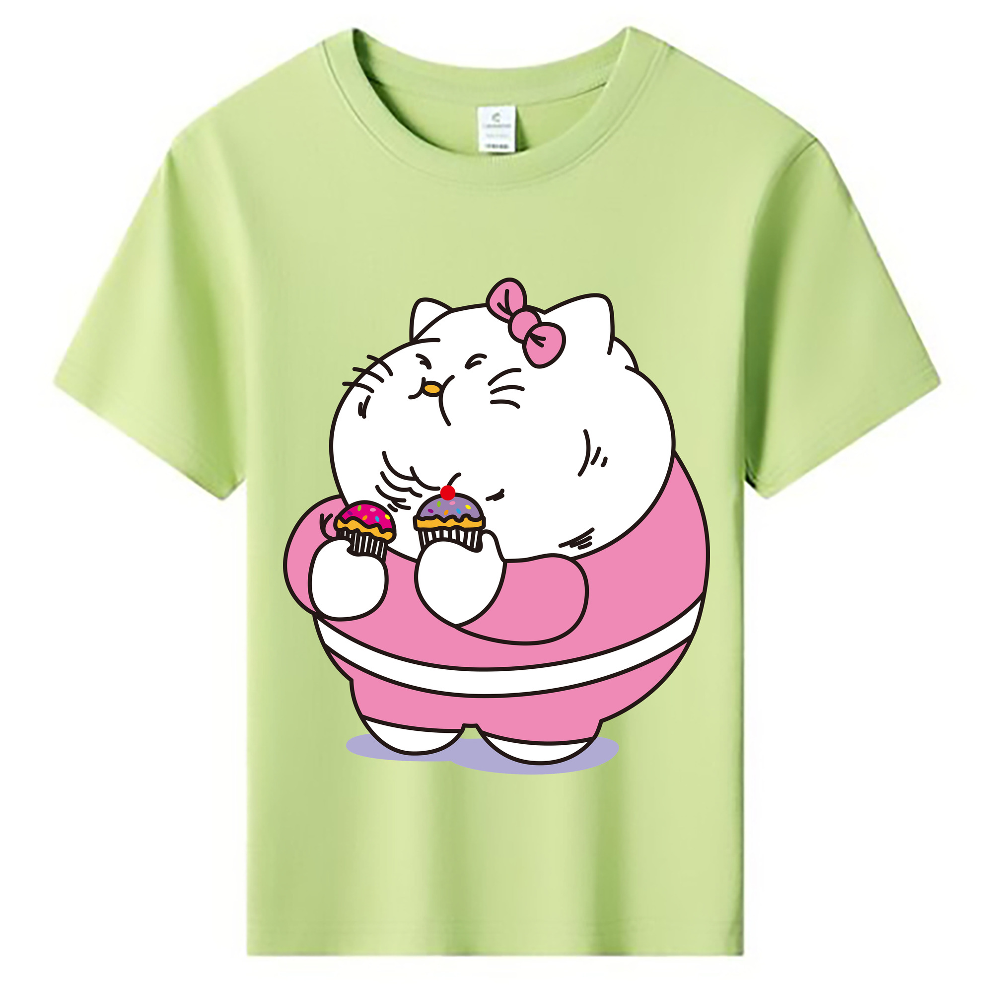 （画像用） Hello Kitty ハローキティ 綿100％キッズTシャツ（フロントプリント）